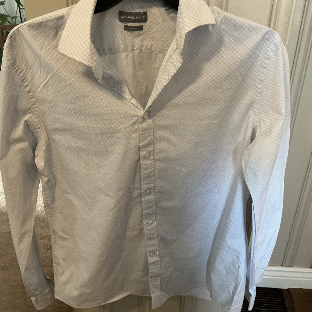 Michael Kors Men's Slim Fit Dress Shirt Size L - Picture 3 of 3